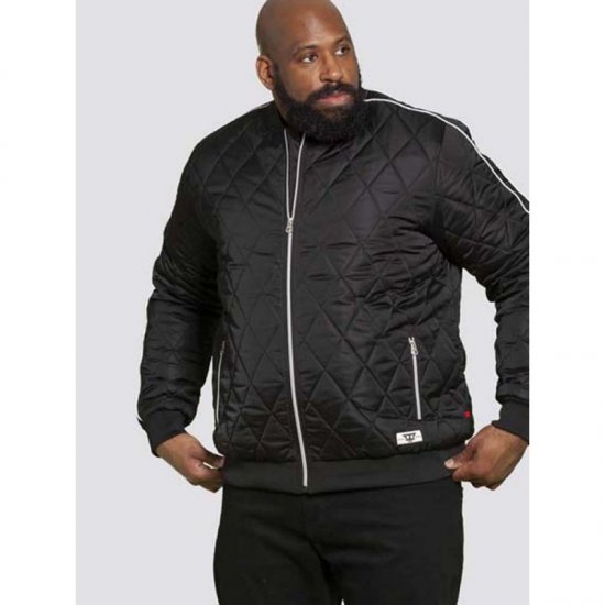 D555 Skipton Quilted Bomber Jacket Black - Jakid ja joped - Joped, suured suurused: 2XL – 12XL