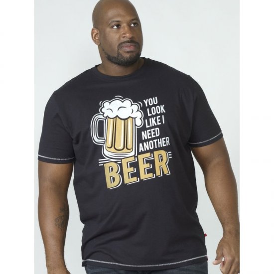D555 Murray T-shirt Black - T-särgid - Suured T-särgid 2XL – 14XL