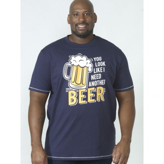 D555 Murray T-shirt Navy - T-särgid - Suured T-särgid 2XL – 14XL