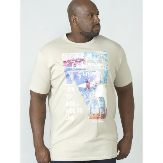 D555 Gordon T-shirt Pale Khaki - T-särgid - Suured T-särgid 2XL – 14XL