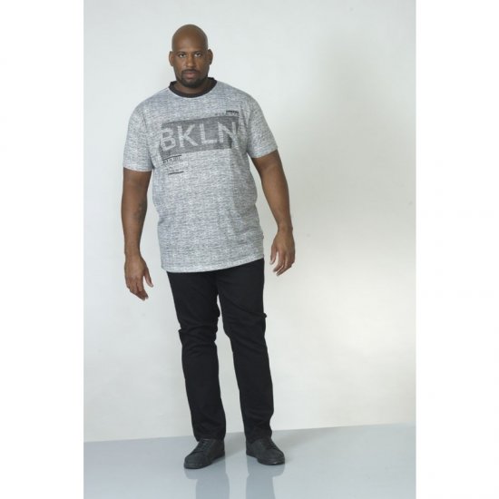 D555 NewYork Brooklyn T-shirt Black - T-särgid - Suured T-särgid 2XL – 14XL