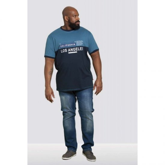D555 Jackson T-shirt Teal - T-särgid - Suured T-särgid 2XL – 14XL