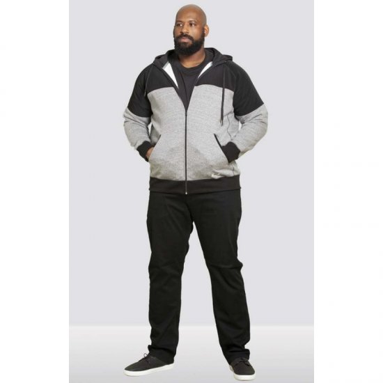 D555 Banbury Hoodie Black - Sviitrid ja dressipluusid - Meeste suured kapuutsiga jakid suurustes 2XL – 14XL