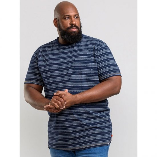 D555 Caspian T-shirt Navy - T-särgid - Suured T-särgid 2XL – 14XL