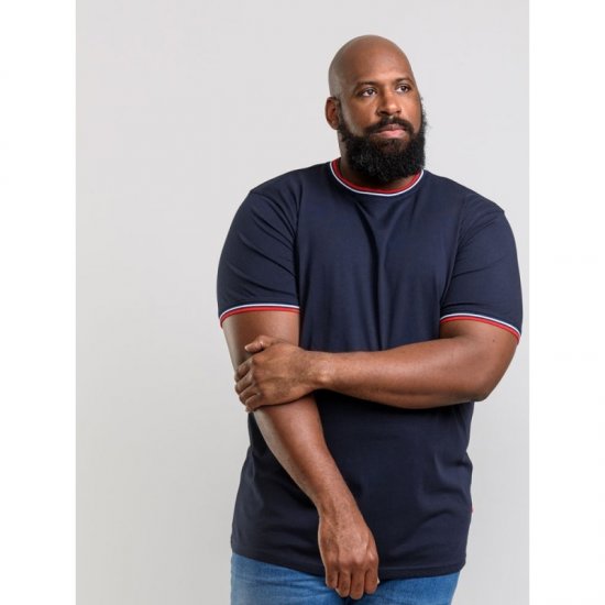 D555 Bates T-shirt Navy - T-särgid - Suured T-särgid 2XL – 14XL
