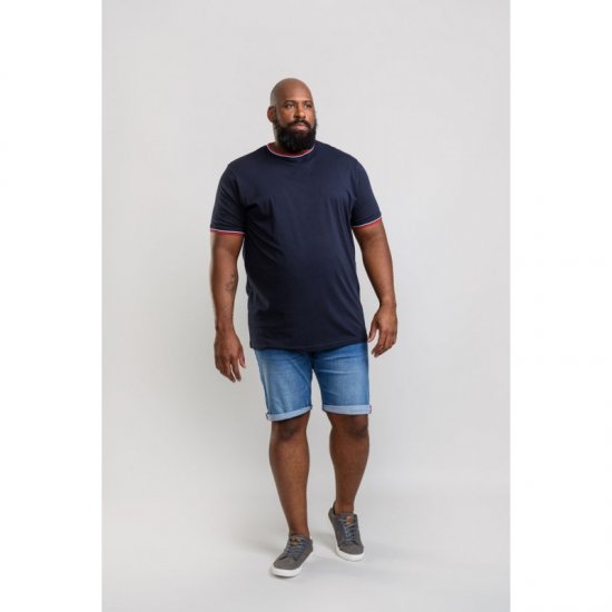 D555 Bates T-shirt Navy - T-särgid - Suured T-särgid 2XL – 14XL