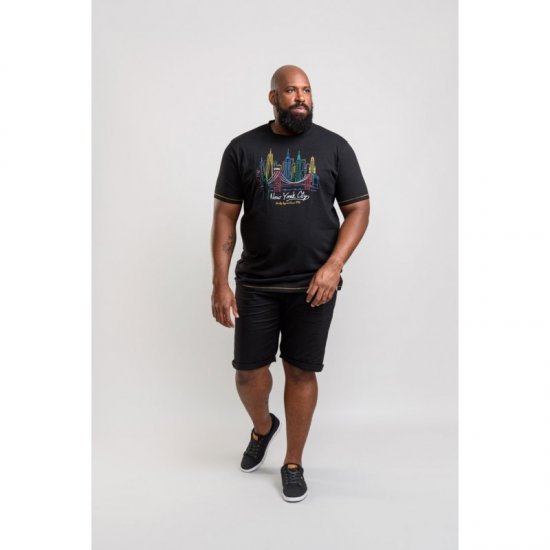 D555 Shelby T-shirt Black - T-särgid - Suured T-särgid 2XL – 14XL