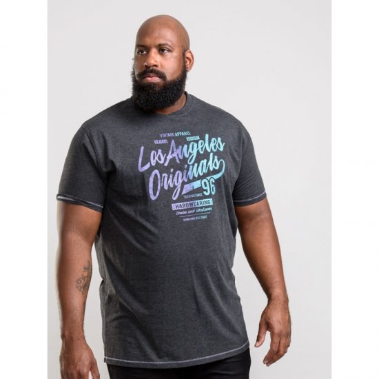 D555 Simmons T-shirt Black - T-särgid - Suured T-särgid 2XL – 14XL