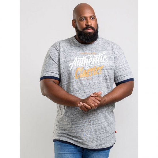 D555 Finn T-shirt Grey - T-särgid - Suured T-särgid 2XL – 14XL