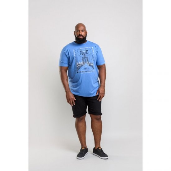 D555 Monty T-shirt Blue - T-särgid - Suured T-särgid 2XL – 14XL