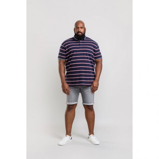 D555 Holmes Polo Navy - Polosärgid - Meeste suured polosärgid 2XL – 8XL