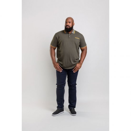 D555 Marshall Polo Khaki - Polosärgid - Meeste suured polosärgid 2XL – 8XL