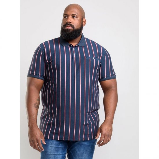 D555 Martel Polo Navy - Polosärgid - Meeste suured polosärgid 2XL – 8XL