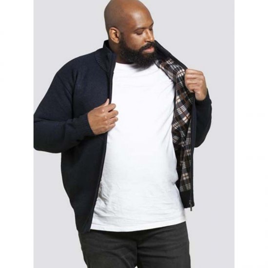 D555 Braxton Sweater Navy - Sviitrid ja dressipluusid - Meeste suured kapuutsiga jakid suurustes 2XL – 14XL