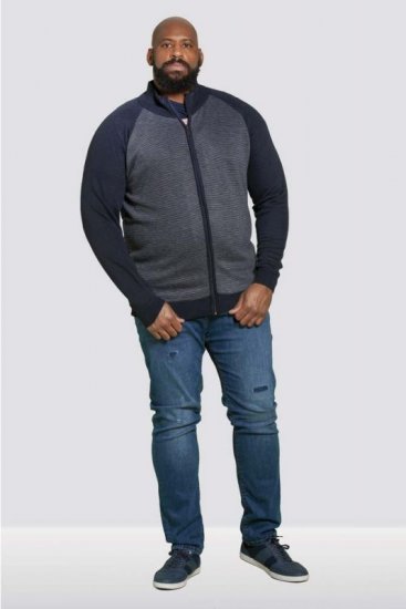 D555 Tanner Sweater Navy - Sviitrid ja dressipluusid - Meeste suured kapuutsiga jakid suurustes 2XL – 14XL