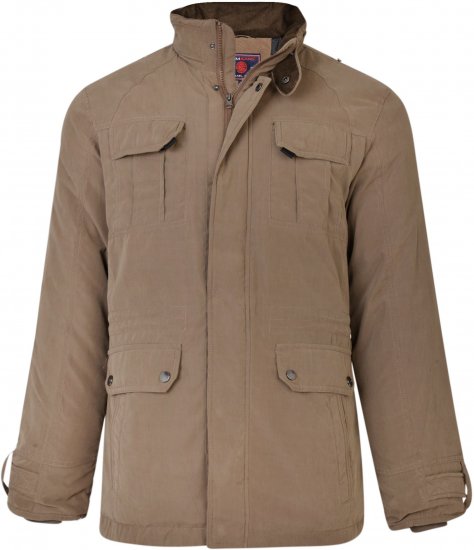 Kam Jeans KV110 Soft Touch Coat Taupe - Jakid ja joped - Joped, suured suurused: 2XL – 12XL