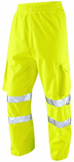 Leo Instow Breathable Executive Cargo Rain pants Hi-Vis Yellow - Tööriided - Suured tööriided