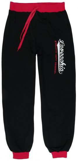 Lavecchia 2020 Sweatpants with Cuff Black/Red - Dressipüksid ja -šortsid - Spordipüksid ja Lühikesed Spordipüksid