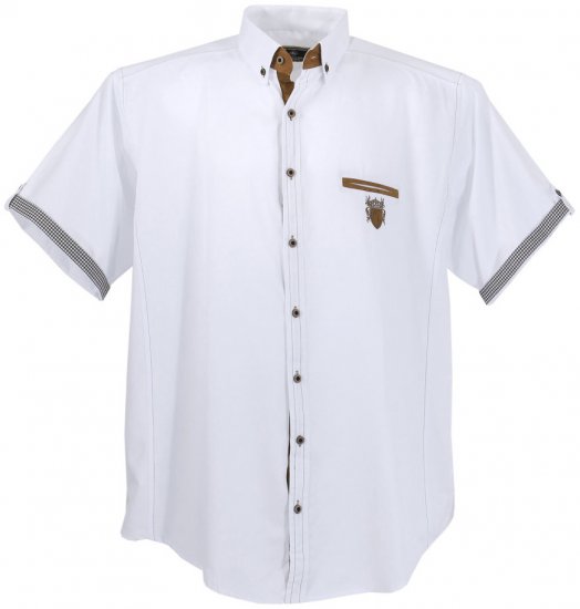 Lavecchia 1128 Short sleeve Shirt White - Särgid - Meeste suured särgid 2XL – 8XL
