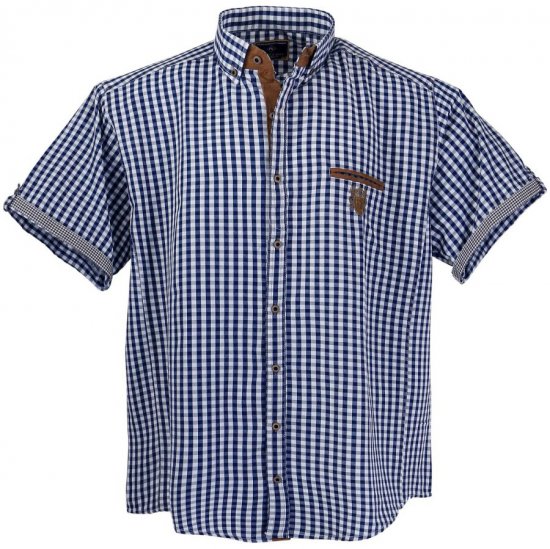 Lavecchia 1129 Short sleeve Shirt Jeansblue - Särgid - Meeste suured särgid 2XL – 8XL