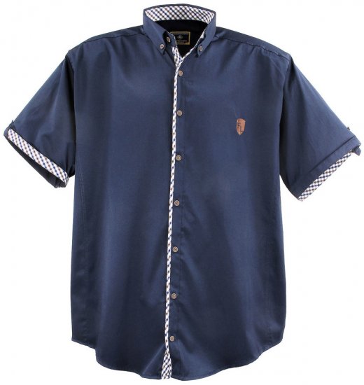 Lavecchia 9003A Short sleeve Shirt Navy - Särgid - Meeste suured särgid 2XL – 8XL