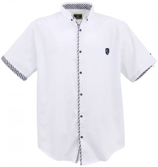 Lavecchia 9003A Short sleeve Shirt White - Särgid - Meeste suured särgid 2XL – 8XL