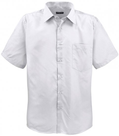 Lavecchia Classic Short Sleeve Shirt White - Särgid - Meeste suured särgid 2XL – 8XL