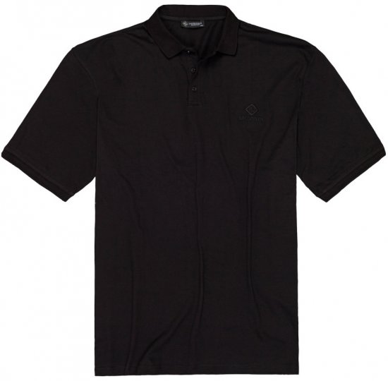 Lavecchia 1000 Pique Polo Black - Polosärgid - Meeste suured polosärgid 2XL – 8XL