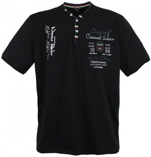 Lavecchia 2042 Printed T-shirt Black - T-särgid - Suured T-särgid 2XL – 14XL
