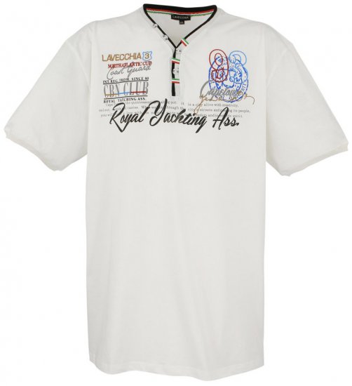 Lavecchia 608 Printed T-shirt Cream White - T-särgid - Suured T-särgid 2XL – 14XL