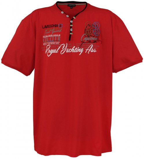 Lavecchia 608 Printed T-shirt Red - T-särgid - Suured T-särgid 2XL – 14XL