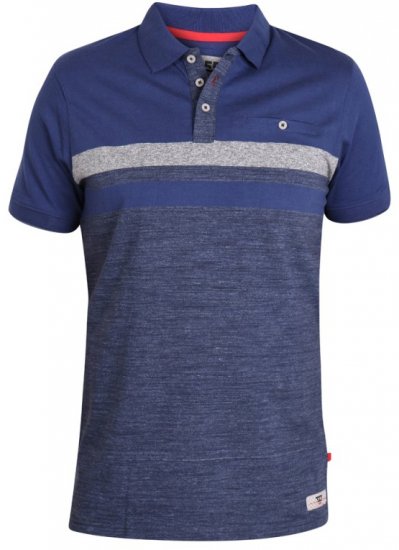 D555 Lawson Polo Navy - Polosärgid - Meeste suured polosärgid 2XL – 8XL