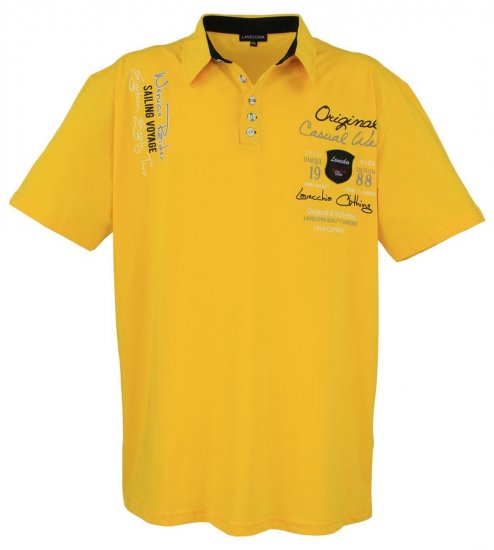 Lavecchia 610 T-särk kraega Kollane - Polosärgid - Meeste suured polosärgid 2XL – 8XL