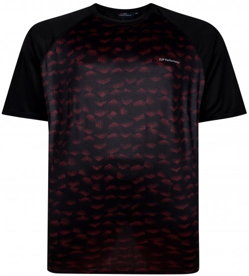 Espionage LW157 Performance T-shirt Black/Red - Spordiriided & outdoor - Suured suurused meeste spordiriided