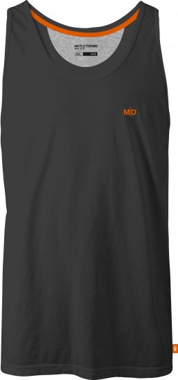 Motley Denim Madrid Tank top Charcoal - T-särgid - Suured T-särgid 2XL – 14XL