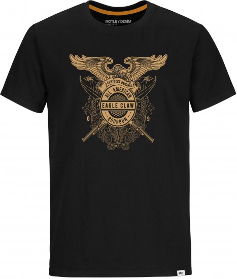 Motley Denim MANHATTAN T-shirt Black - T-särgid - Suured T-särgid 2XL – 14XL