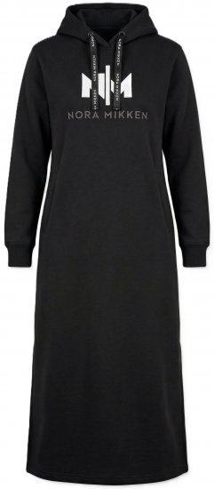Nora Mikken MARI Maxi Hoodie Dress Black - Sviitrid ja dressipluusid - 
