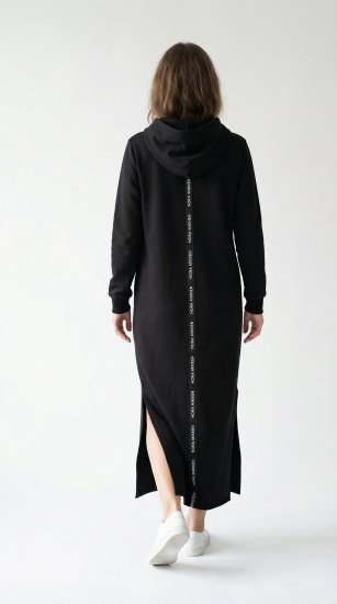 Nora Mikken MARI Maxi Hoodie Dress Black - Sviitrid ja dressipluusid - 