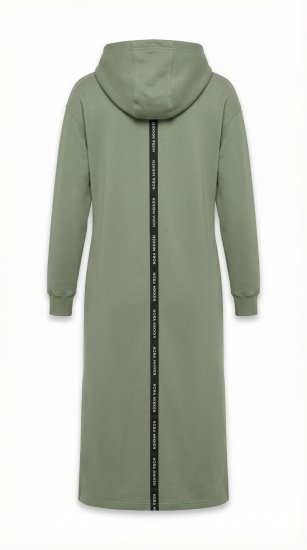 Nora Mikken MARI Maxi Hoodie Dress Green - Sviitrid ja dressipluusid - 