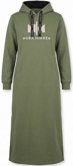Nora Mikken MARI Maxi Hoodie Dress Green - Sviitrid ja dressipluusid - 