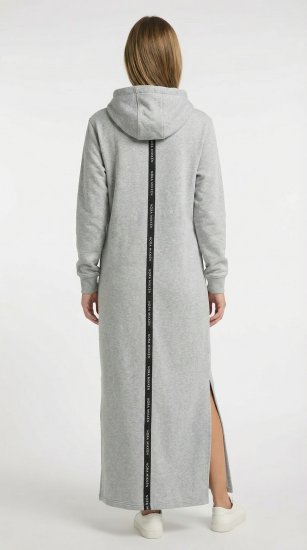 Nora Mikken MARI Maxi Hoodie Dress Grey - Sviitrid ja dressipluusid - 