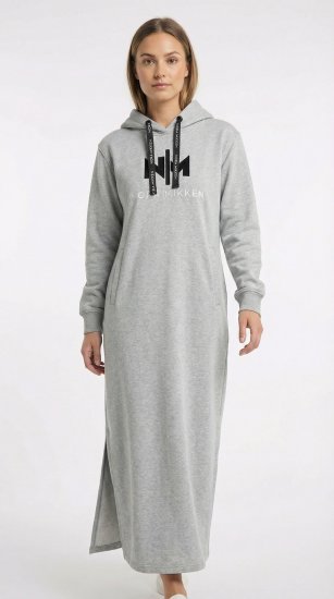 Nora Mikken MARI Maxi Hoodie Dress Grey - Sviitrid ja dressipluusid - 