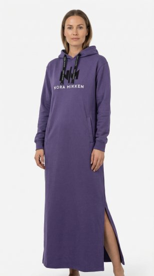 Nora Mikken MARI Maxi Hoodie Dress Purple - Sviitrid ja dressipluusid - 