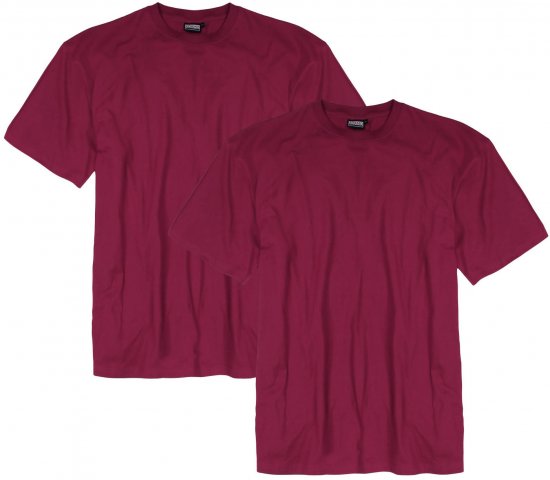 Adamo Marlon Comfort fit 2-pack T-shirt Blackberry - T-särgid - Suured T-särgid 2XL – 14XL