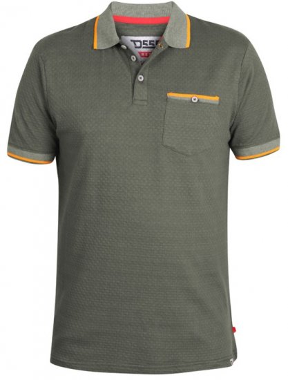 D555 Marshall Polo Khaki - Polosärgid - Meeste suured polosärgid 2XL – 8XL