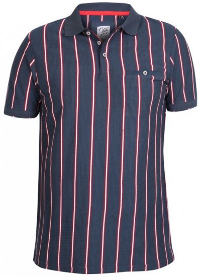 D555 Martel Polo Navy - Polosärgid - Meeste suured polosärgid 2XL – 8XL