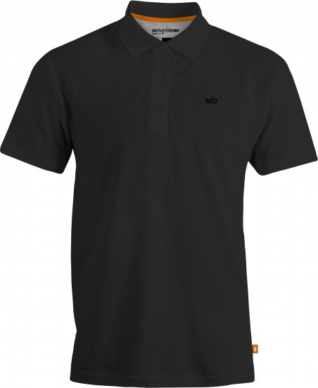 Motley Denim Bratislava Polo Black - Polosärgid - Meeste suured polosärgid 2XL – 8XL