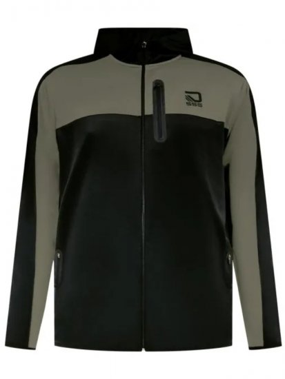D555 Southport Lukuga dressipluus Must - Sviitrid ja dressipluusid - Meeste suured kapuutsiga jakid suurustes 2XL – 14XL