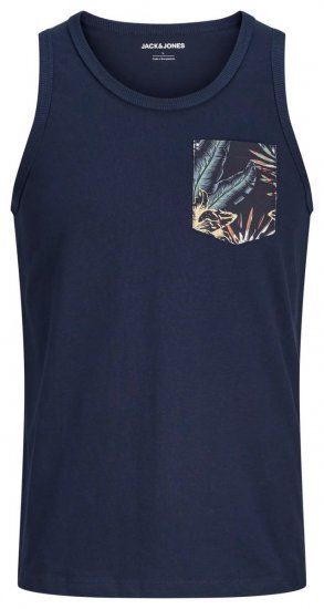 Jack & Jones Honolulu Pocket Tanktop Navy - T-särgid - Suured T-särgid 2XL – 14XL