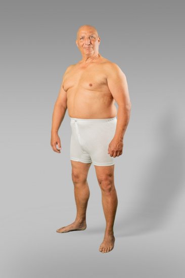 20 Nodi Combed Cotton Jersey Boxer with Front Button Fly White - Aluspesu ja ujumisriided - Aluspesu 2XL-8XL